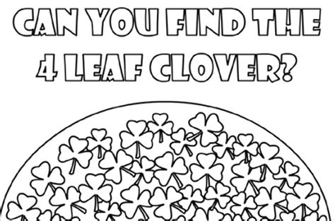 what are the odds of finding a 4 leaf clover|caroline leaf free printable material.